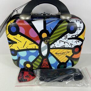 NEW Flaws Heys USA Britto Beauty Hard Case Butterfly Cosmetic Makeup Luggage